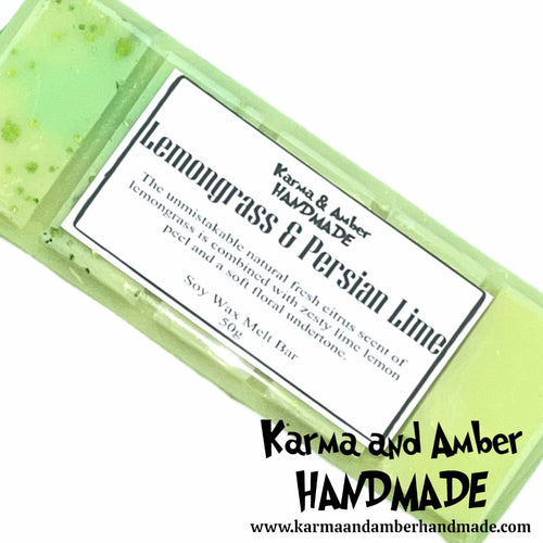 LEMONGRASS & PERSIAN LIME Soy Wax Melt Bar