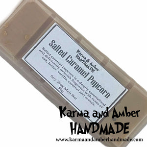 SALTED CARAMEL POPCORN Soy Wax Melt Bar