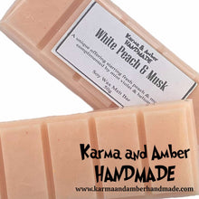 WHITE PEACH AND MUSK Soy Wax Melt Bar