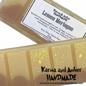 LEMON MERINGUE Soy Wax Melt Bar