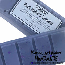 BLACK AMBER & LAVENDER Soy Wax Melt Bar
