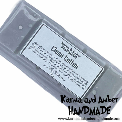 CLEAN COTTON Soy Wax Melt Bar