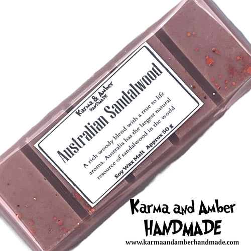 Australian Sandalwood Soy Wax Melt Bar