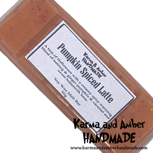 PUMPKIN SPICED LATTE Soy Wax Melt Bar