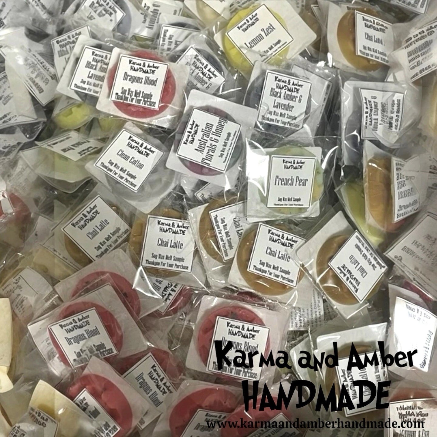 10x Mini Wax Melt Samples, highly scented,