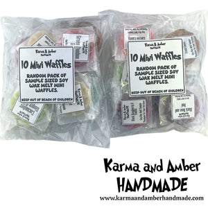 10x Mini Wax Melt Samples, highly scented,
